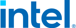 Logo of Intel, an American Semiconductor manufacturer
