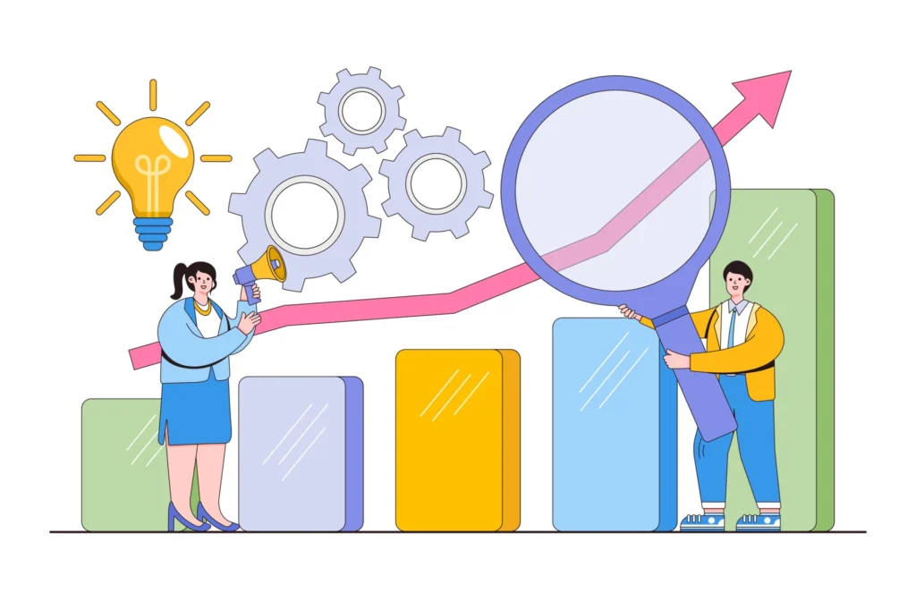 Measuring Success from Brand Development Strategies vector image 