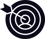 Target genuine buyers icon